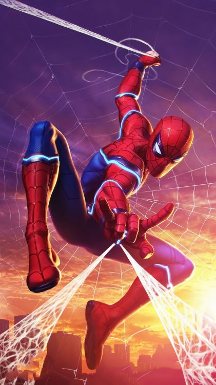 Marvel, Spider-man, Marvel Contest of Champions, Marvel Comics, Doktor Seltsam. Wallpaper in 1080x1920 Resolution