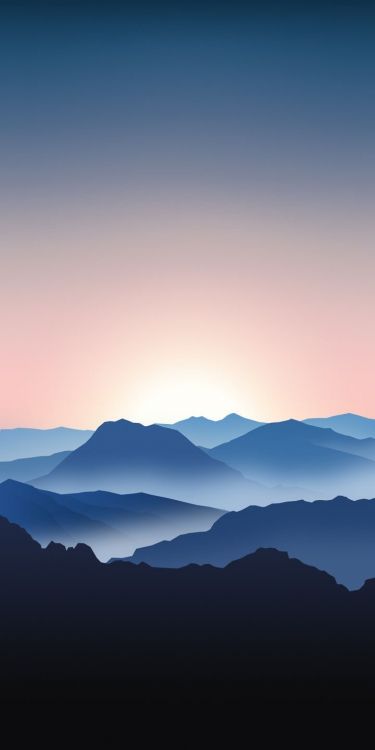Atmosphere, Cloud, Mountain, Afterglow, Azure. Wallpaper in 720x1440 Resolution