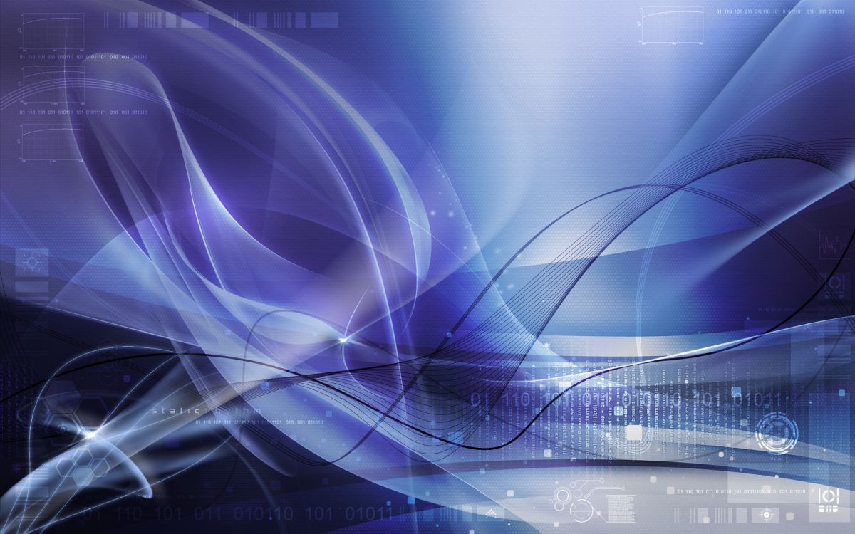 Traînées Lumineuses Bleues et Blanches. Wallpaper in 2560x1600 Resolution