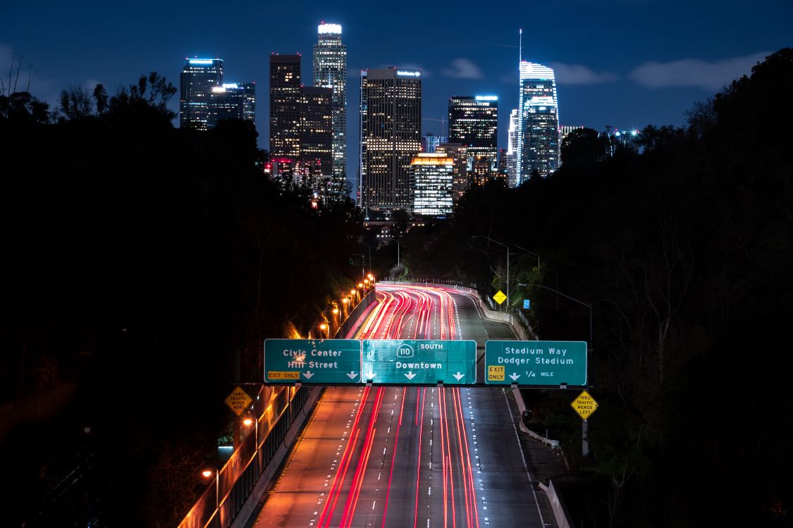 time lapse photography of city during night time