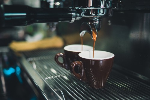 Image black and white espresso machine