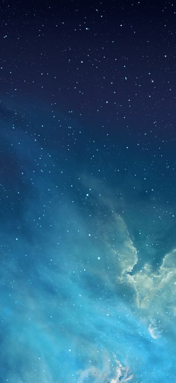 Manzana, IOS 7, Azul, Azure, Objeto Astronómico. Wallpaper in 1125x2436 Resolution