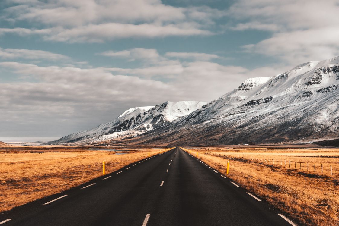 iceland, mountain, road, nature, travel