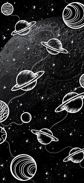 Image drawing, art, white, black, blackboard