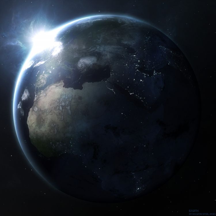 Pleine Lune Dans le Ciel. Wallpaper in 2000x2000 Resolution