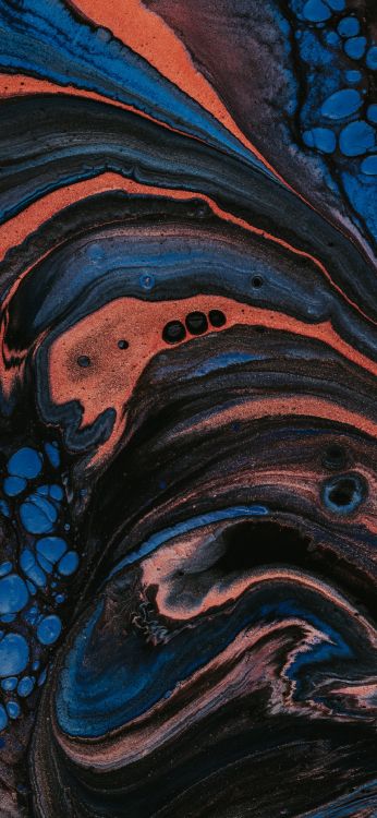 Malerei, Visual Arts, Acrylfarbe, Auge, Azure. Wallpaper in 1080x2340 Resolution