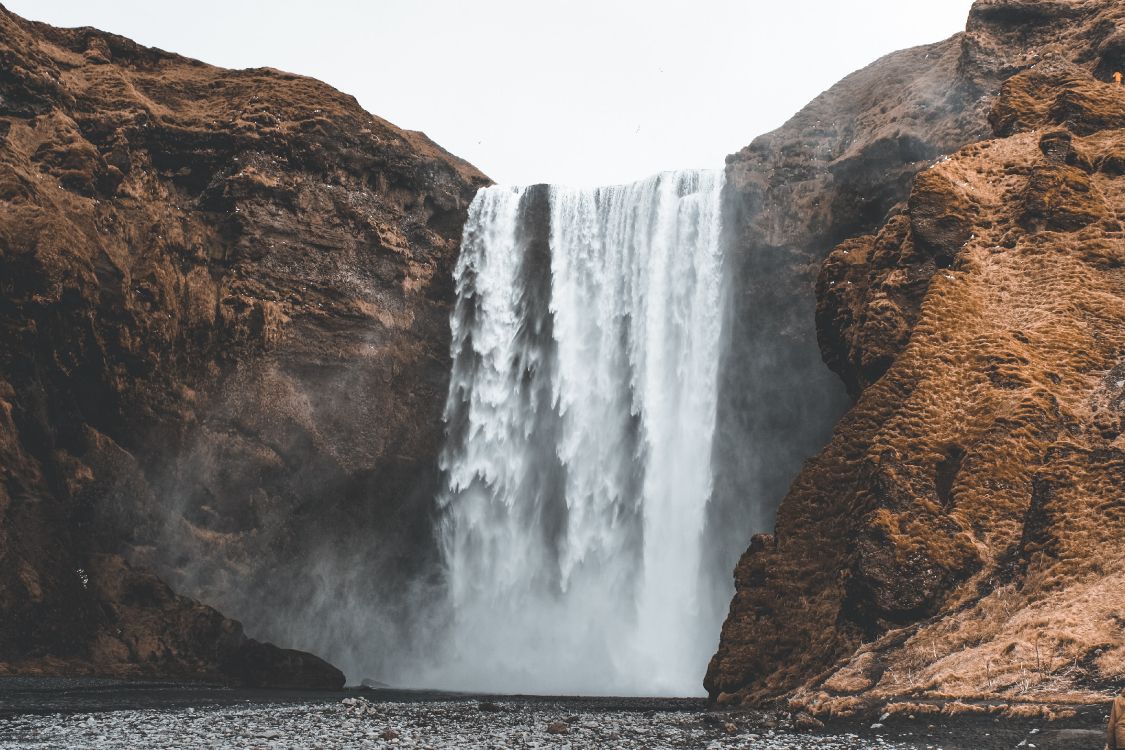 m, Böschung, Wasserfall, Wasserspiel, Rock. Wallpaper in 3888x2592 Resolution