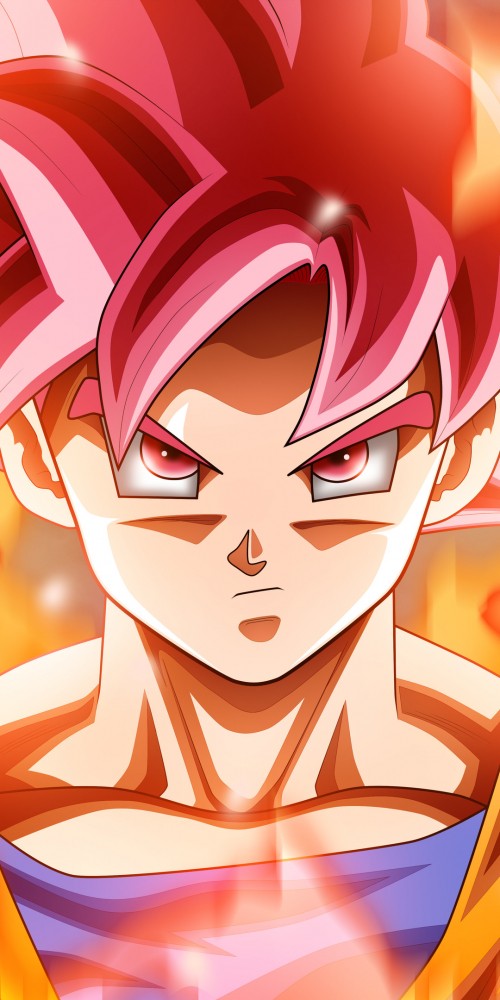 Image pink haired male anime character