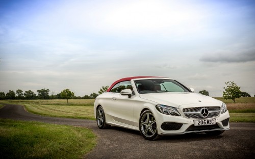 Image white mercedes benz coupe on road during daytime