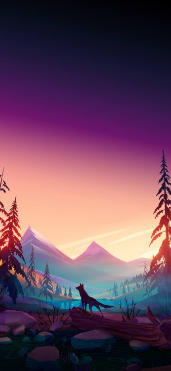 Dribbble, Diseño Del Paisaje, Diseño, Arte, Ilustración. Wallpaper in 1125x2436 Resolution