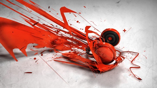 Image red and black plastic toy