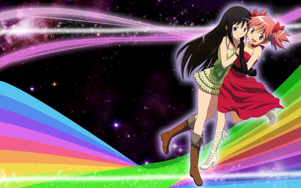 空间, 天空, 漫画家, 友谊, 紫色的 壁纸 1920x1200 允许