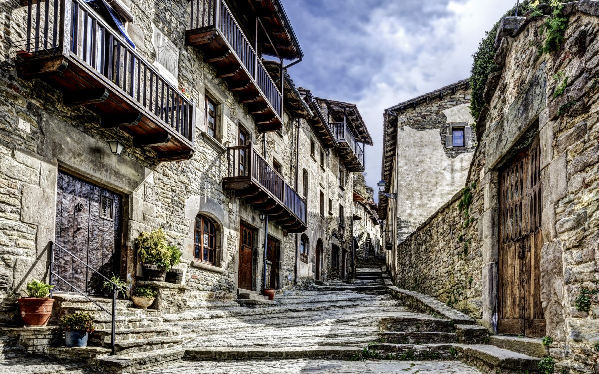 Rue, Ville, Ruelle, Bâtiment, Quartier. Wallpaper in 3840x2400 Resolution