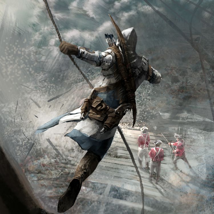 Assassins Creed III, Assassins Creed, Ezio Auditore, Connor Kenway, Ubisoft. Wallpaper in 3771x3771 Resolution