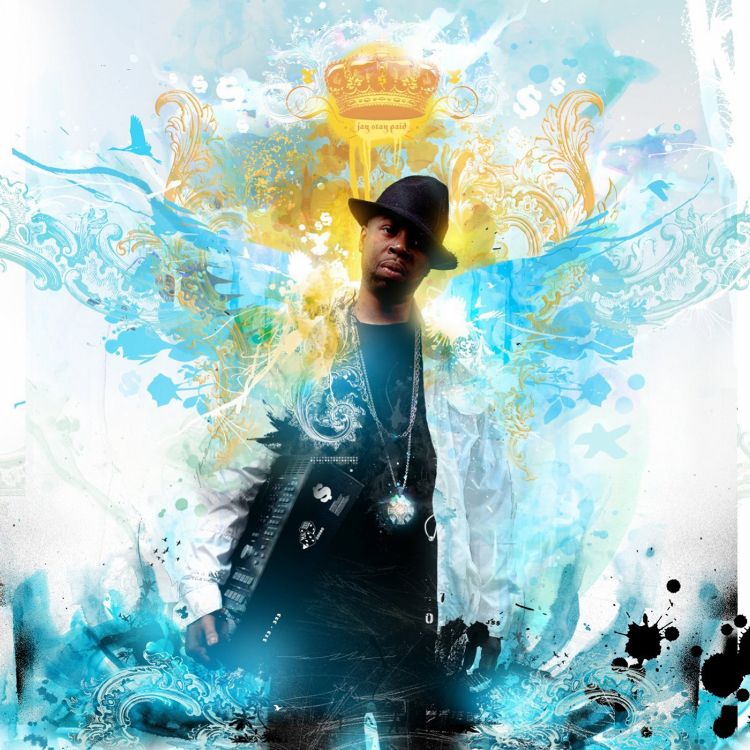 J Dilla, Deux Mille Neuf, Illustration, Art, Blue. Wallpaper in 3000x3000 Resolution