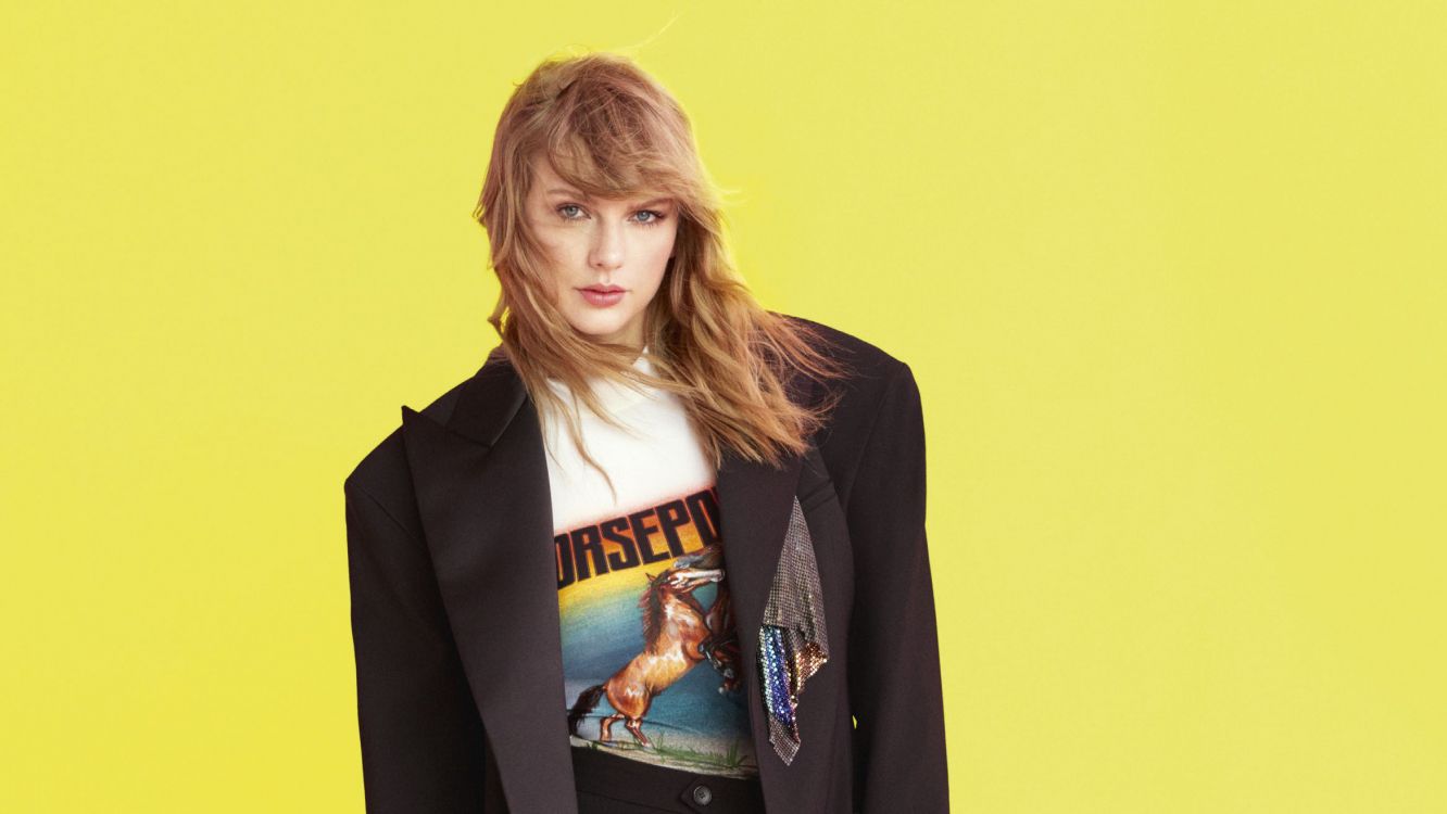 Taylor Swift, Elle, Amarillo, Prendas de Vestir Exteriores, Chaqueta. Wallpaper in 2337x1315 Resolution