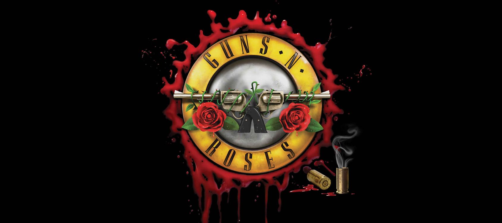 Pas Dans Cette Vie en Tournée, Guns N Roses, Concert, Graphisme, Illustration. Wallpaper in 2700x1200 Resolution