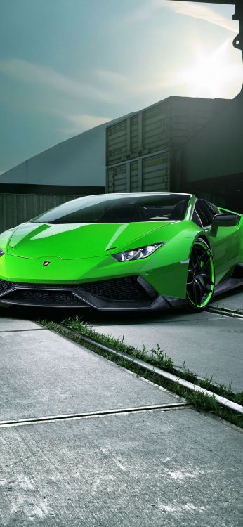 Grüner Lamborghini, Lamborghini Gallardo, Lamborghini, Lamborghini Huracan, Car. Wallpaper in 1080x2340 Resolution