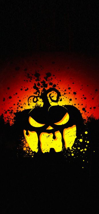 Helloween, Orange, Haval Mase, Farbigkeit, Kunst. Wallpaper in 1420x3073 Resolution