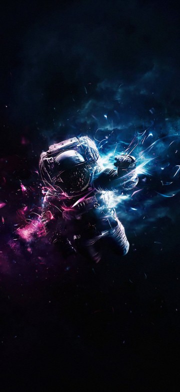 Image purple and black galaxy illustration