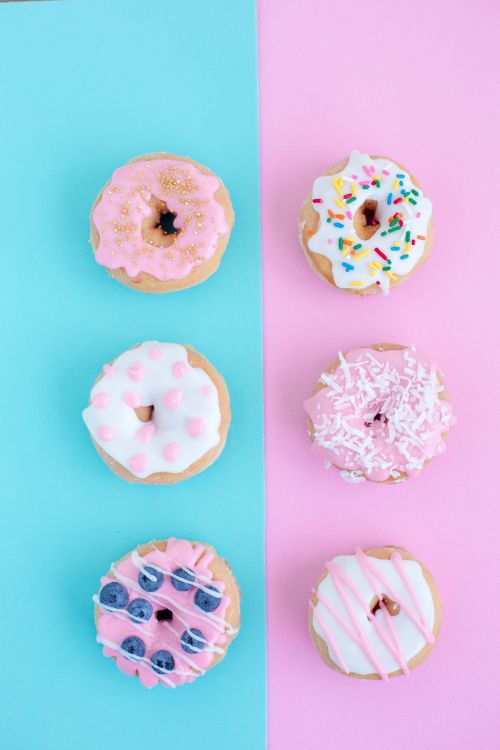 Donut, Dessert, Beignets Étoile Bleue, Sprinkles, Beignet Vaudou. Wallpaper in 3840x5760 Resolution