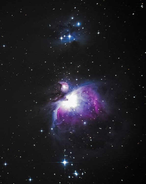 purple and blue galaxy with stars