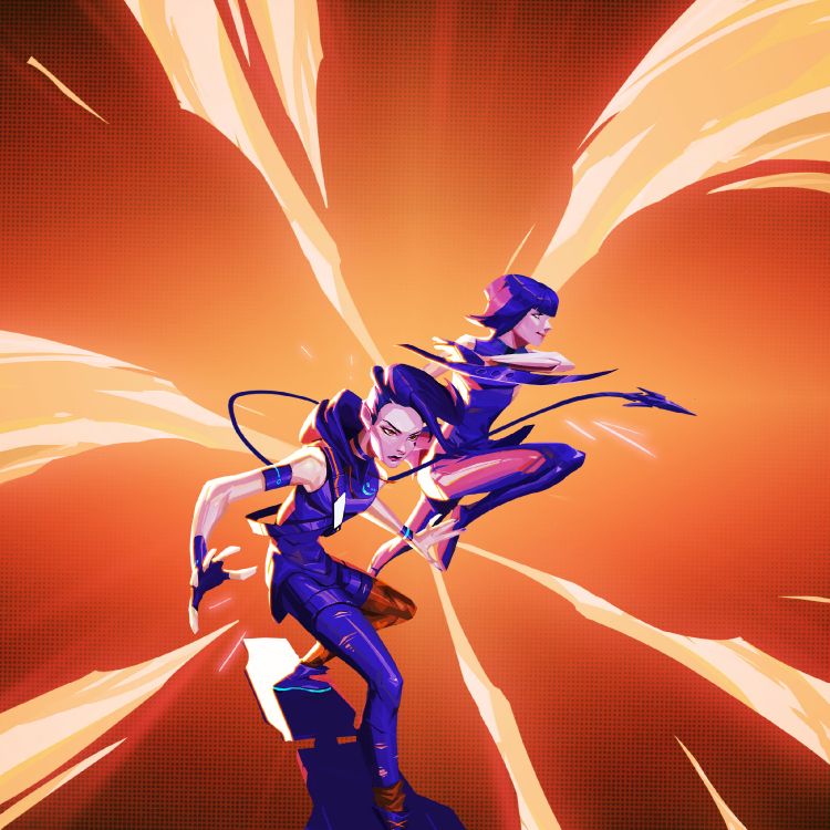 Cartoon, Téléphone Rog 7, Asus, Geste, Art. Wallpaper in 2448x2448 Resolution