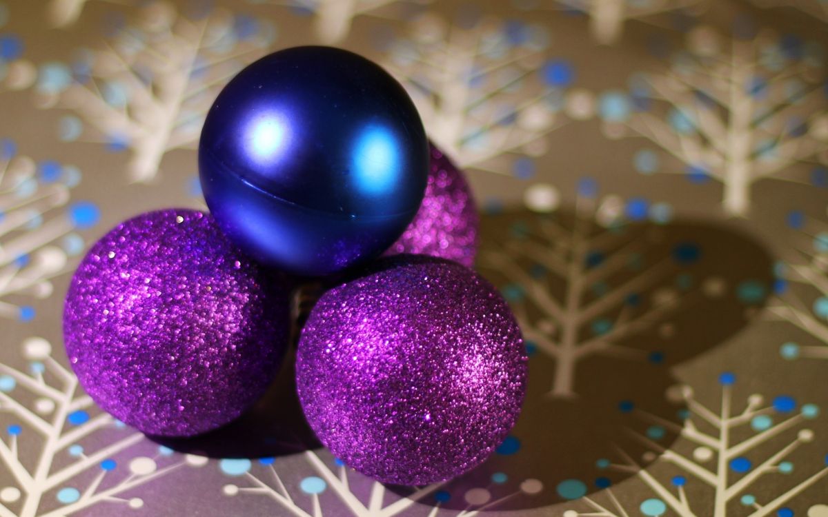 new year, Christmas Day, christmas ornament, purple, violet