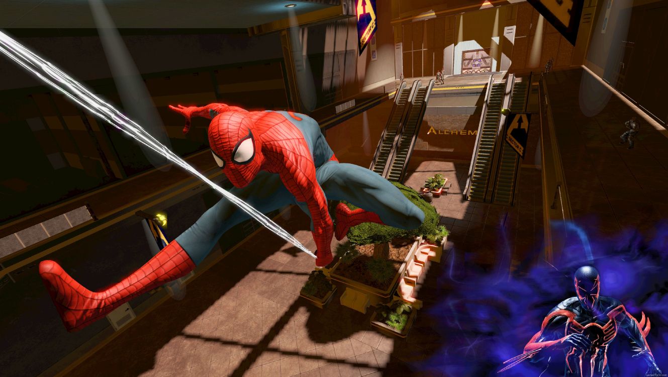 Spider-Man-Edge of Time, Spider-man, Spider-Man-Shattered Dimensions, Beenox, Activision. Wallpaper in 4480x2528 Resolution