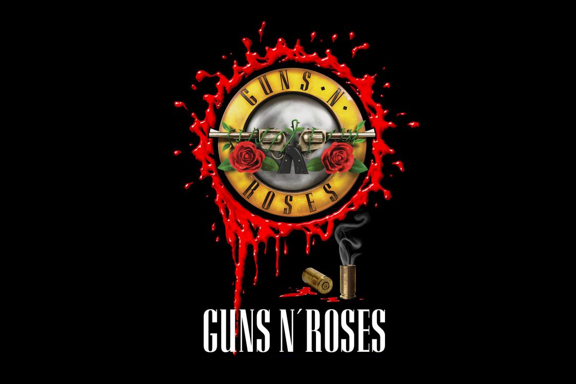 Pas Dans Cette Vie en Tournée, Guns N Roses, Logo, Graphisme, Illustration. Wallpaper in 2504x1669 Resolution