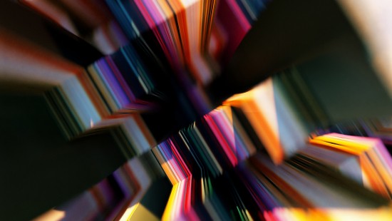 Image purple yellow and black abstract painting
