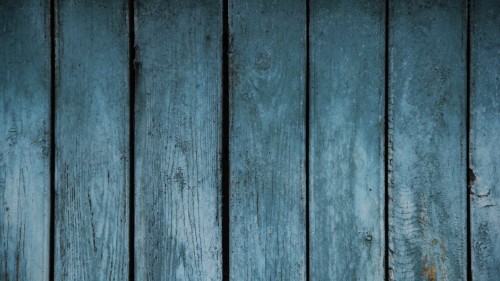 Image blue wooden plank in close up photography