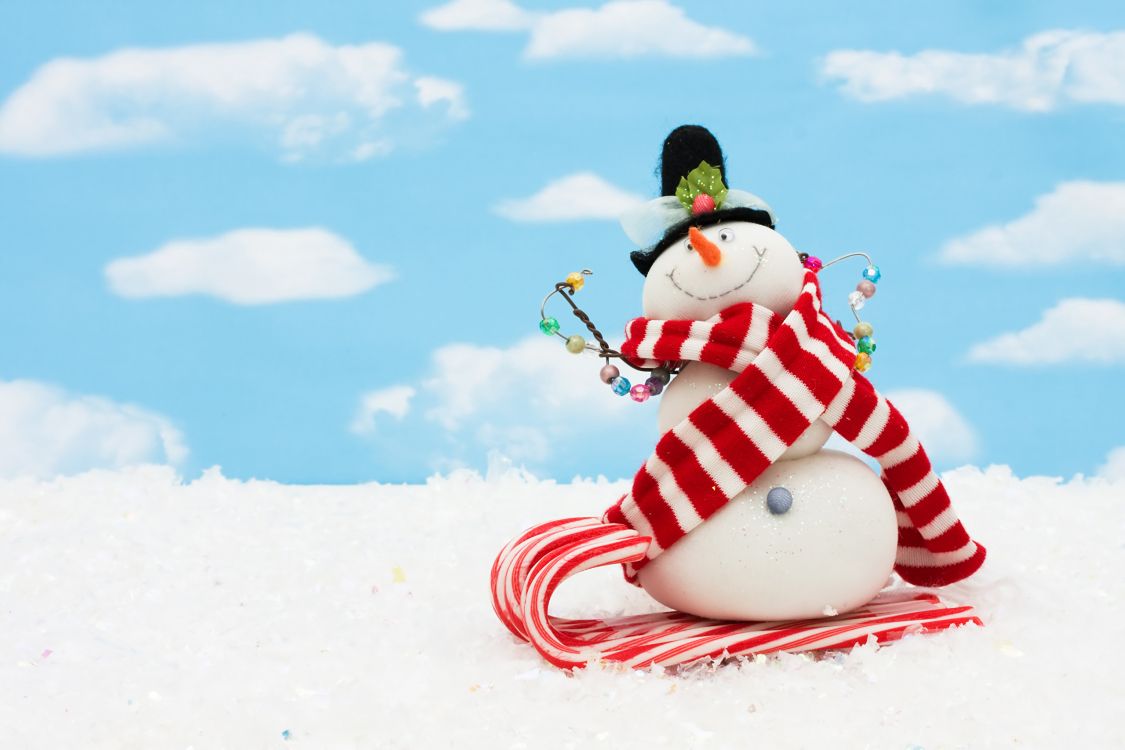 雪人, 圣诞节那天, 圣诞节, 冬天, 股票的插图 壁纸 2560x1706 允许