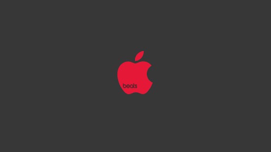 Image logo, apple, beats electronics, red, fruit