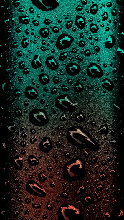 Gotas de Agua en el Panel de Vidrio. Wallpaper in 1440x2560 Resolution