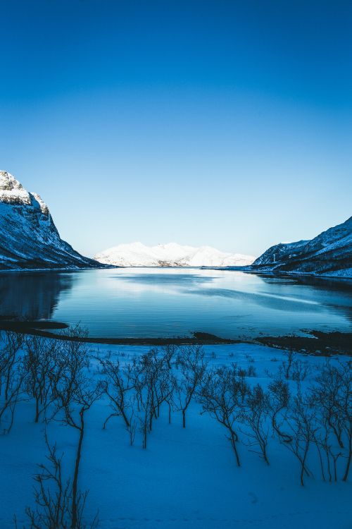 Winter, Nature, Body of Water, Natural Landscape, Blue. Wallpaper in 3636x5454 Resolution