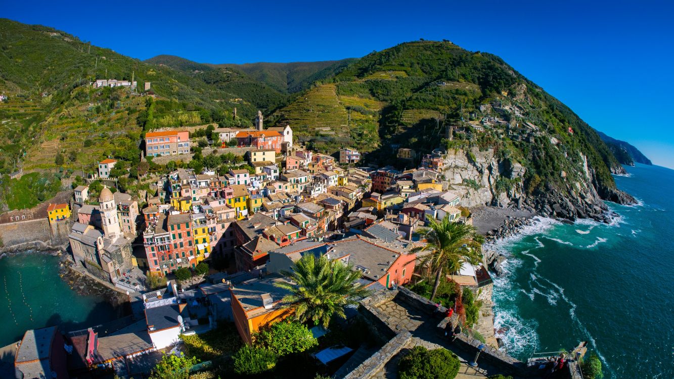 韦尔纳扎, 海岸, 旅游业, 大海, 海角 壁纸 3555x2000 允许