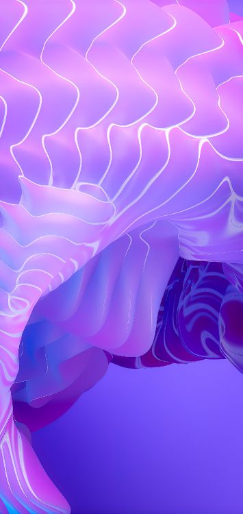 Art Fractal, Eau, Purple, Les Invertébrés Marins, Azure. Wallpaper in 1422x3000 Resolution