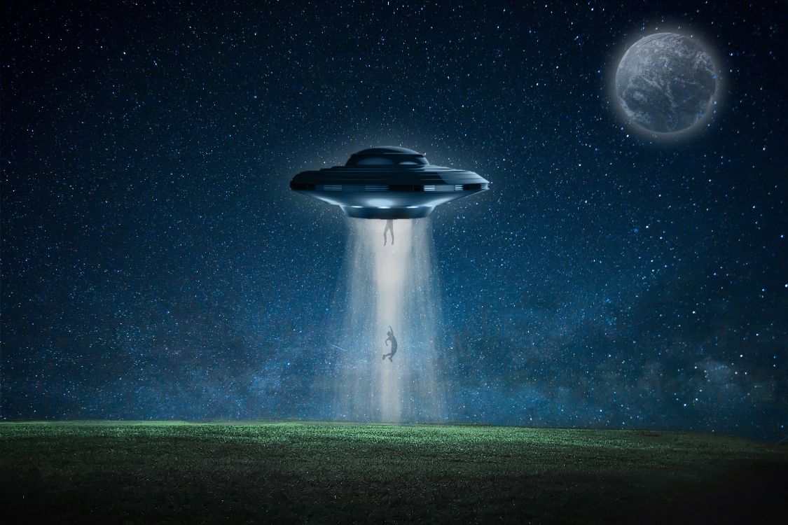 alien saucer, extraterrestrial life, flying saucer, science fiction, water