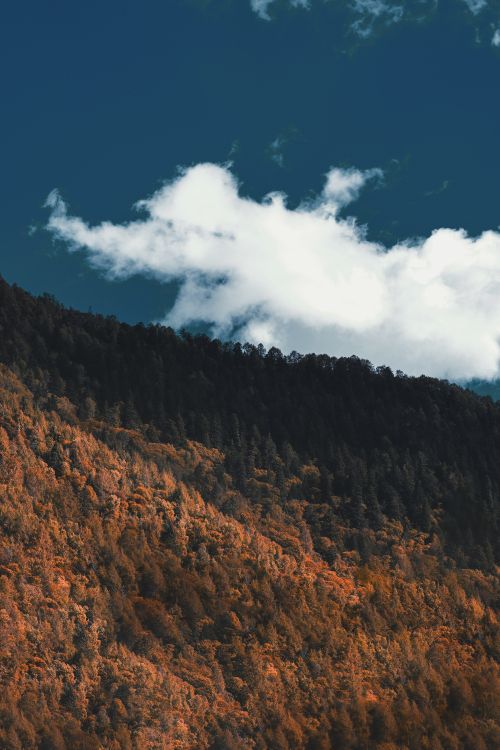 cloud, mountainous landforms, mountain, wilderness, soil