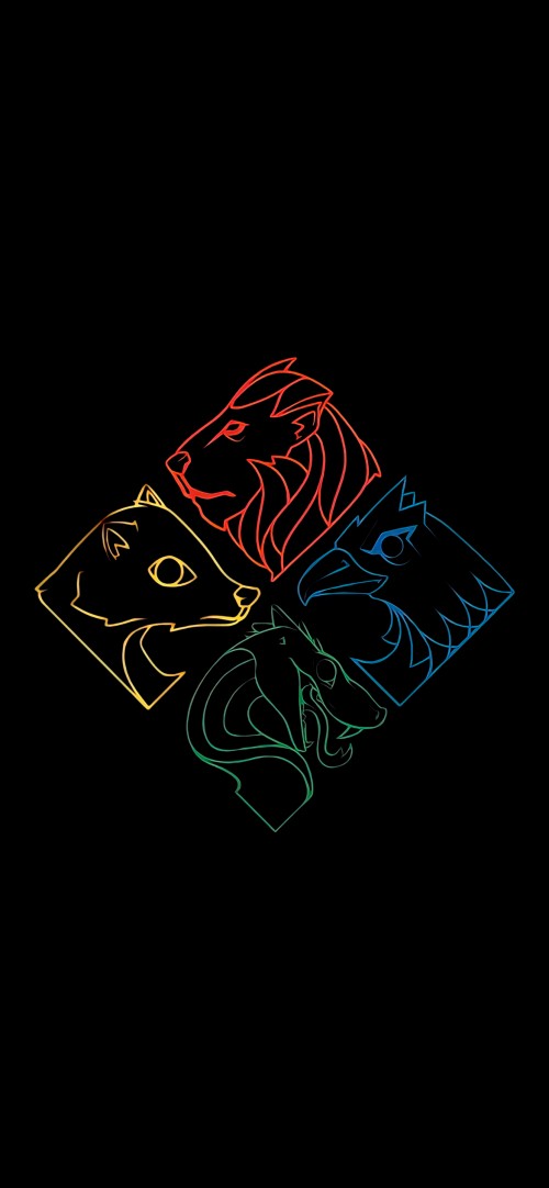 Image amoled, minimalist phone, felidae, symbol, snout