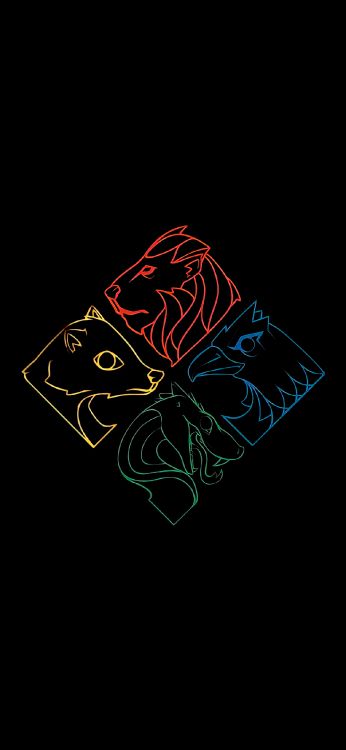 Amoled, Teléfono Minimalista, Felidae, Simbolo, Diseño Gráfico. Wallpaper in 1170x2532 Resolution