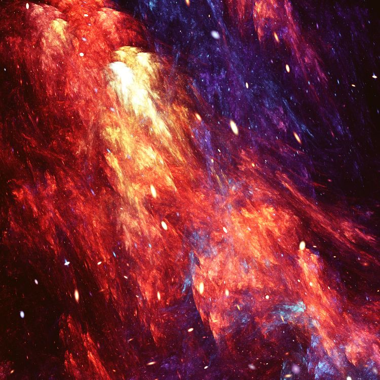 Peinture Abstraite Bleu Rouge et Noir. Wallpaper in 3000x3000 Resolution