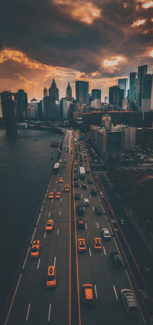 Image new york city aesthetic, new york, building, cloud, cars