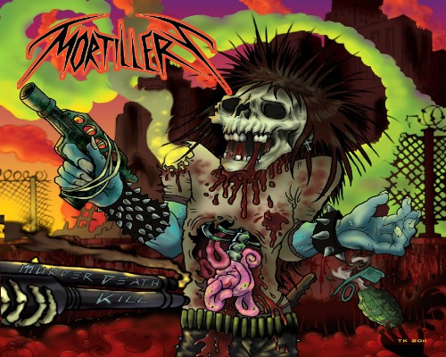 Image Mortillery, Murder Death Kill, Thrash metal, Origin of Extinction, illustration