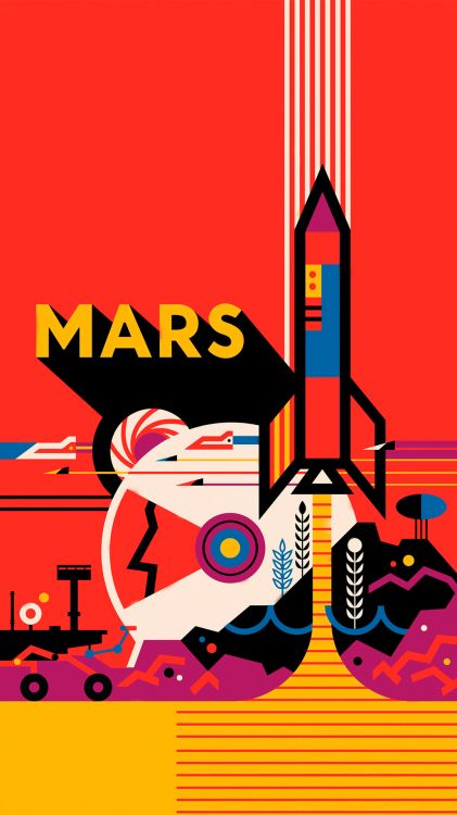 Mars, Poster Die Nasa, Labor Für Strahlantrieb, Poster, NASA. Wallpaper in 1080x1920 Resolution