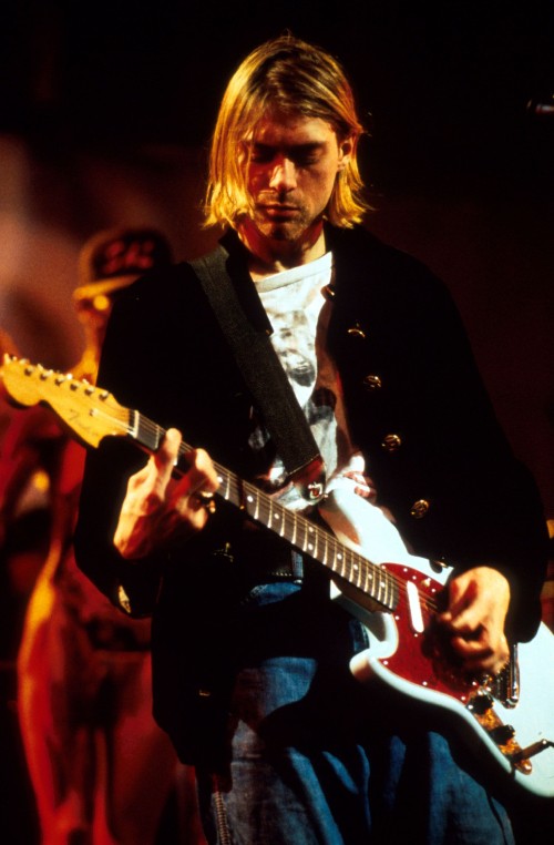 Image Nirvana, grunge, guitar, guitarist, musician