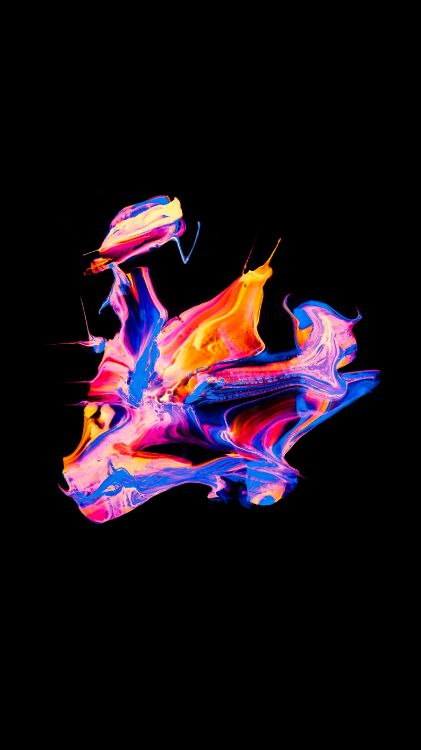 Malerei, Menschlichen Körper, Visual-Effekt-Beleuchtung, Gas, Kunst. Wallpaper in 2160x3840 Resolution