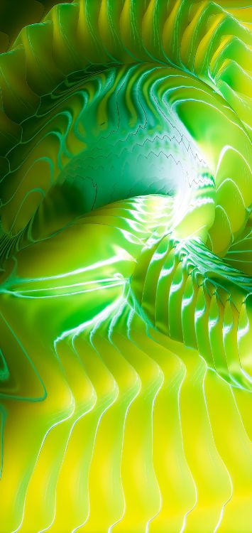 Art Fractal, Eau, Green, Plante Terrestre, Liquid. Wallpaper in 1422x3000 Resolution