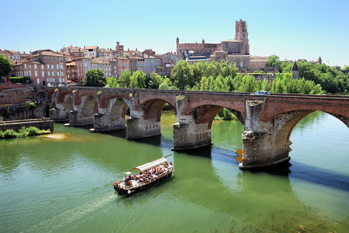 拱桥, 水道, 银行, 旅游业, 城市 壁纸 2808x1872 允许